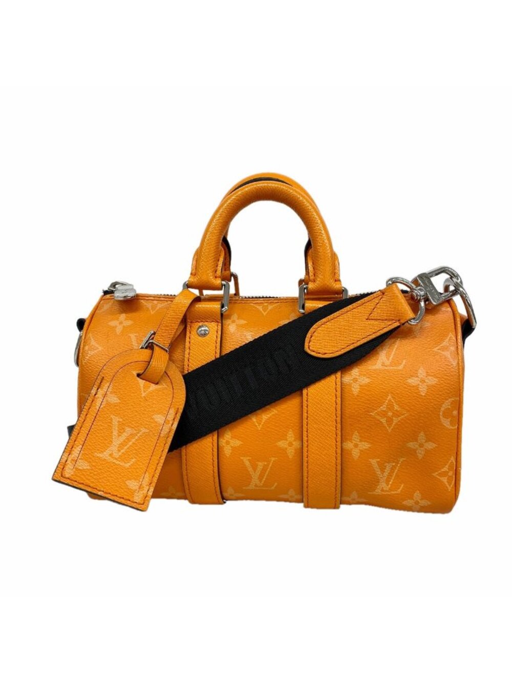 Louis Vuitton Handbag Taigarama Keepall Bandouliere 25 Tangerine 2-Way Bag